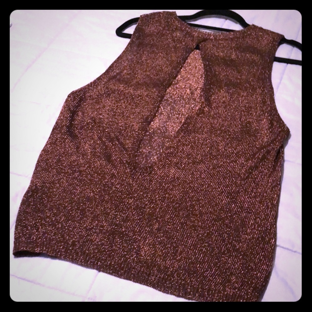 Zara open back top